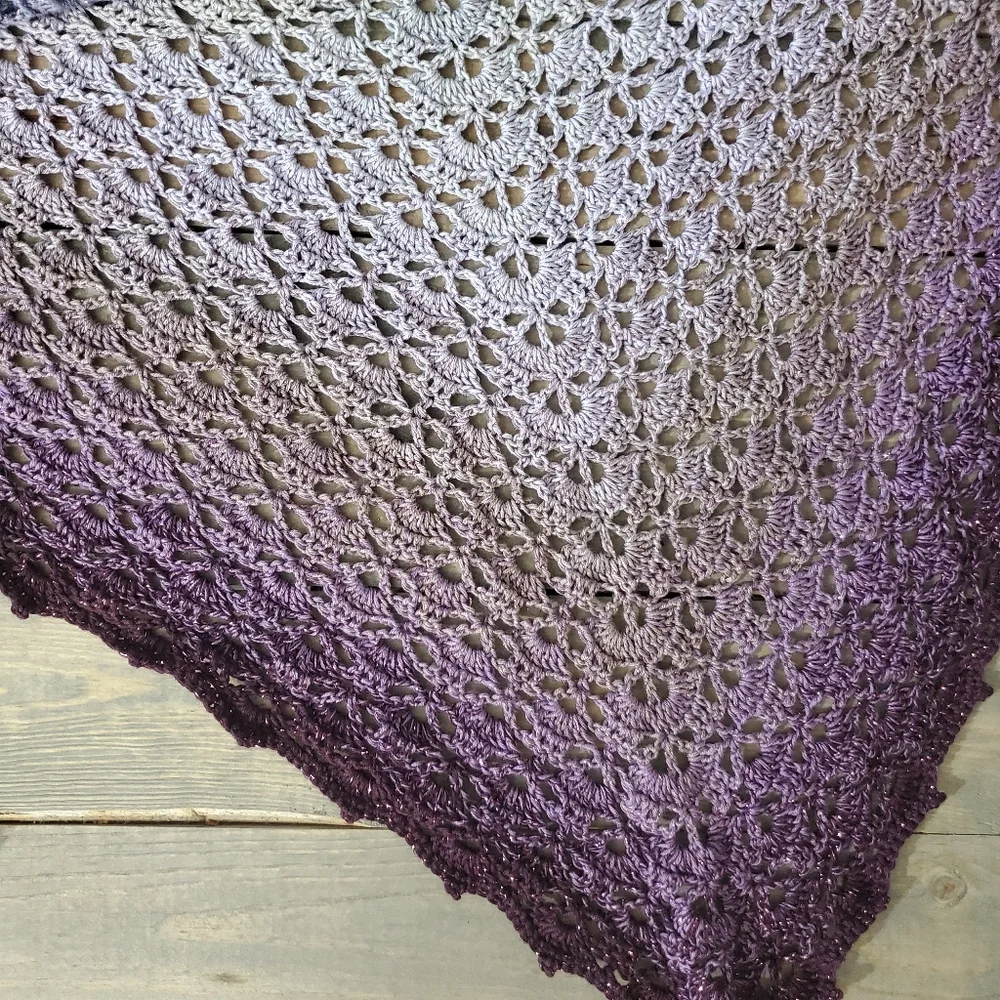 💖 New Handmade Crochet Baktus / Shawl / Scarf